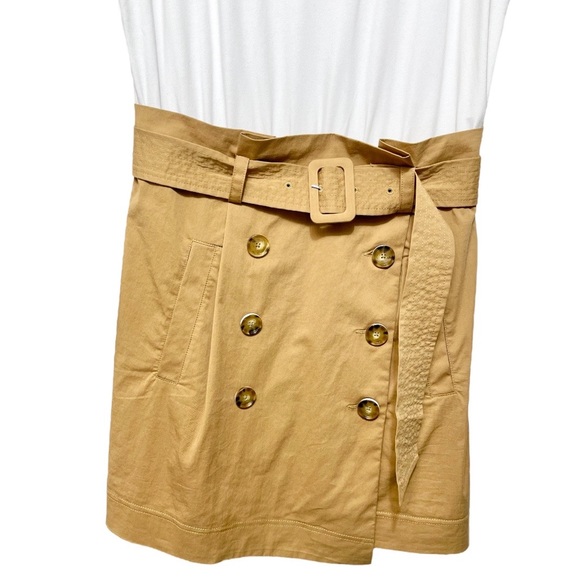 Veronica Beard White and Tan Mini Dress - Picture 10 of 14